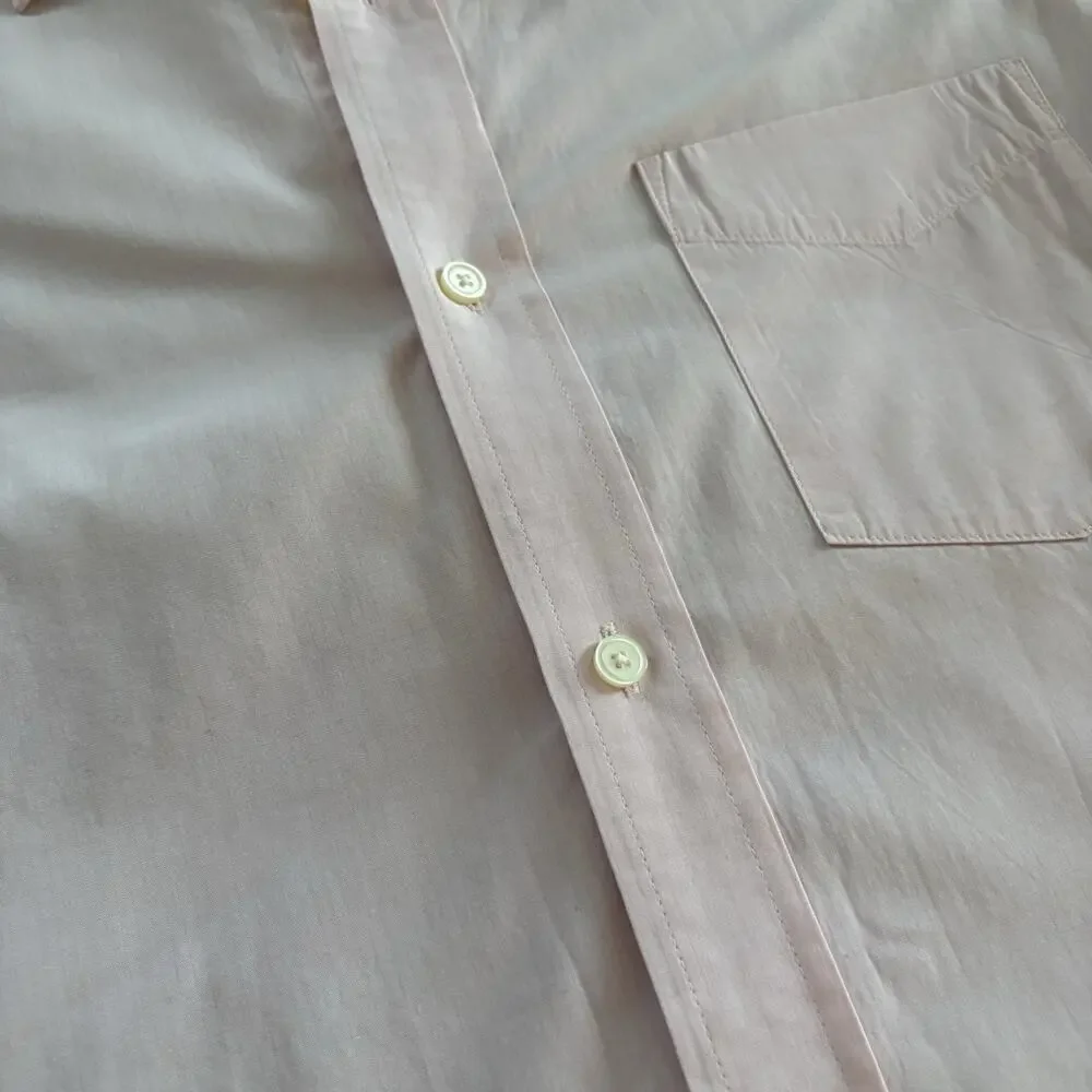 Banana Republic Classic Fit Pink Oxford Button Shirt Cotton Men’s L 16-16.5
